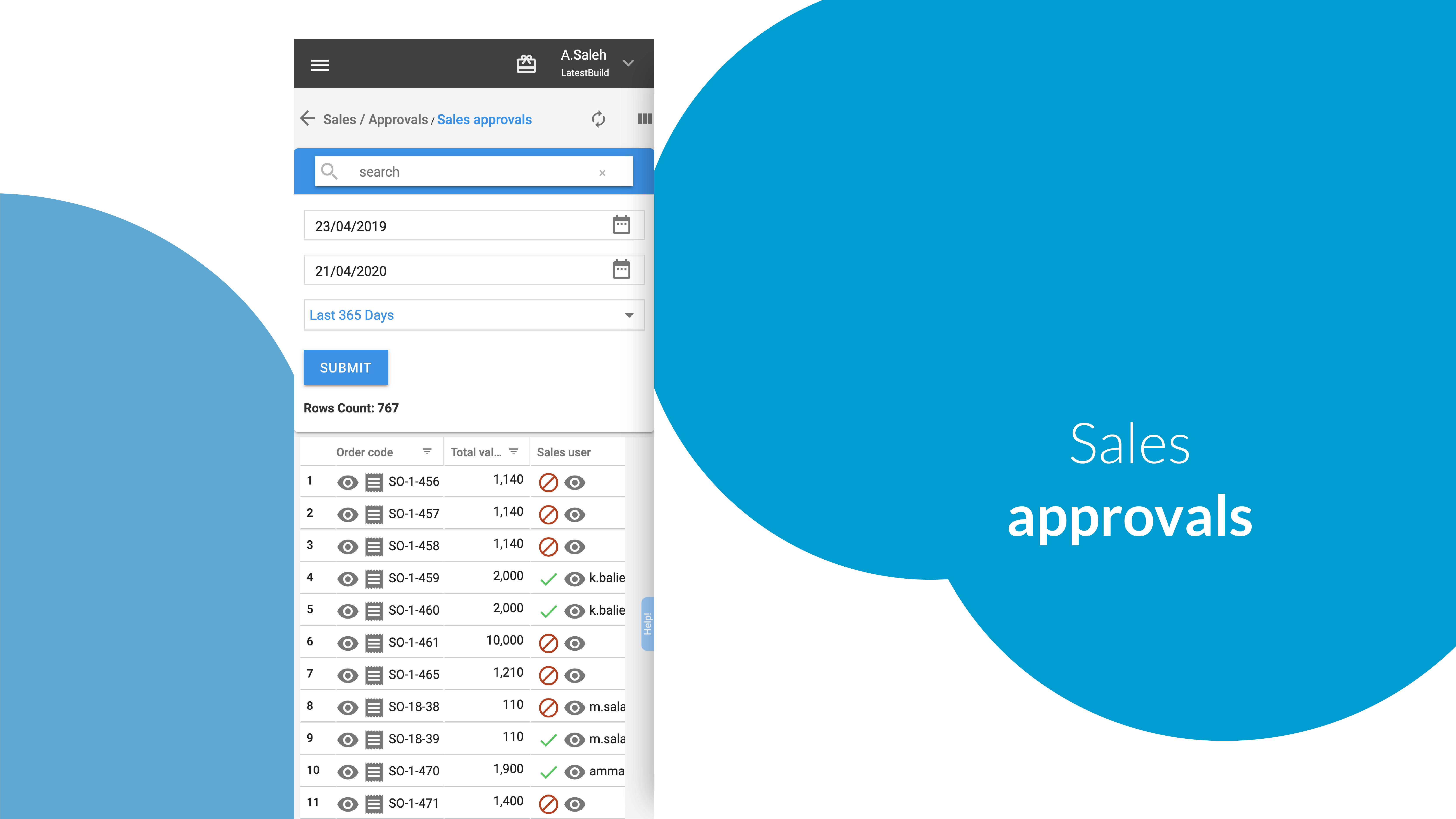 screenshot of Edara ERP
